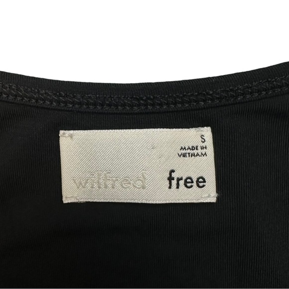 Aritzia | Wilfred Free | Roseanne A-Line Midi Dress in Black Size S - Picture 8 of 9